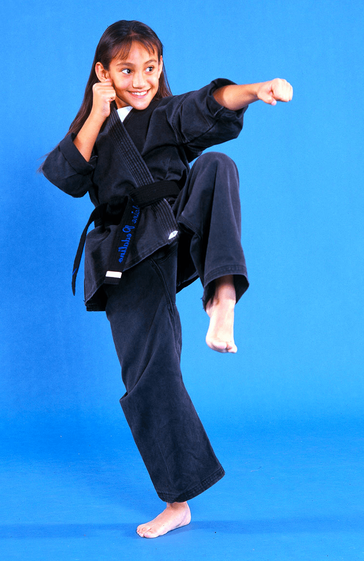 student and instructor side kicking together